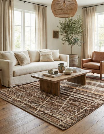 5' 8 x 7' 10 Hand Knotted Moroccan Wool Rug