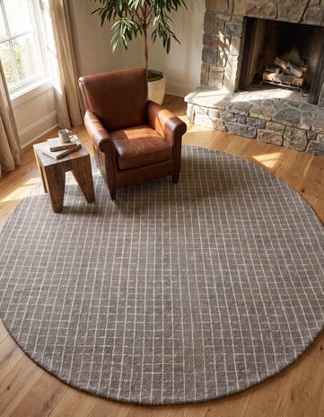 8' x 8' Heritage Line Wool Round Rug