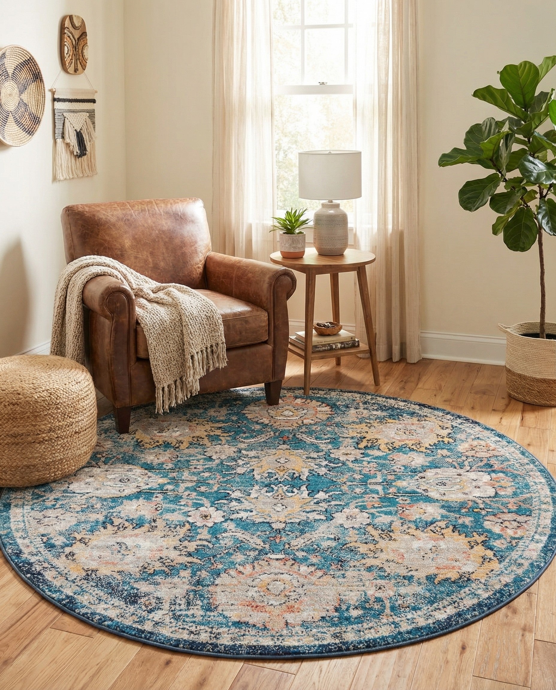  5' 2 x 5' 2 Lola Round Rug