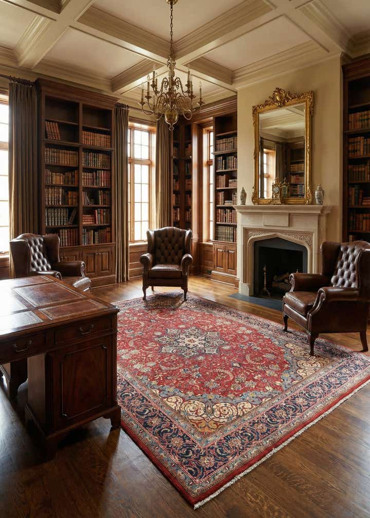 9' 10 x 13' Hand Knotted Farahan Persian Wool Rug