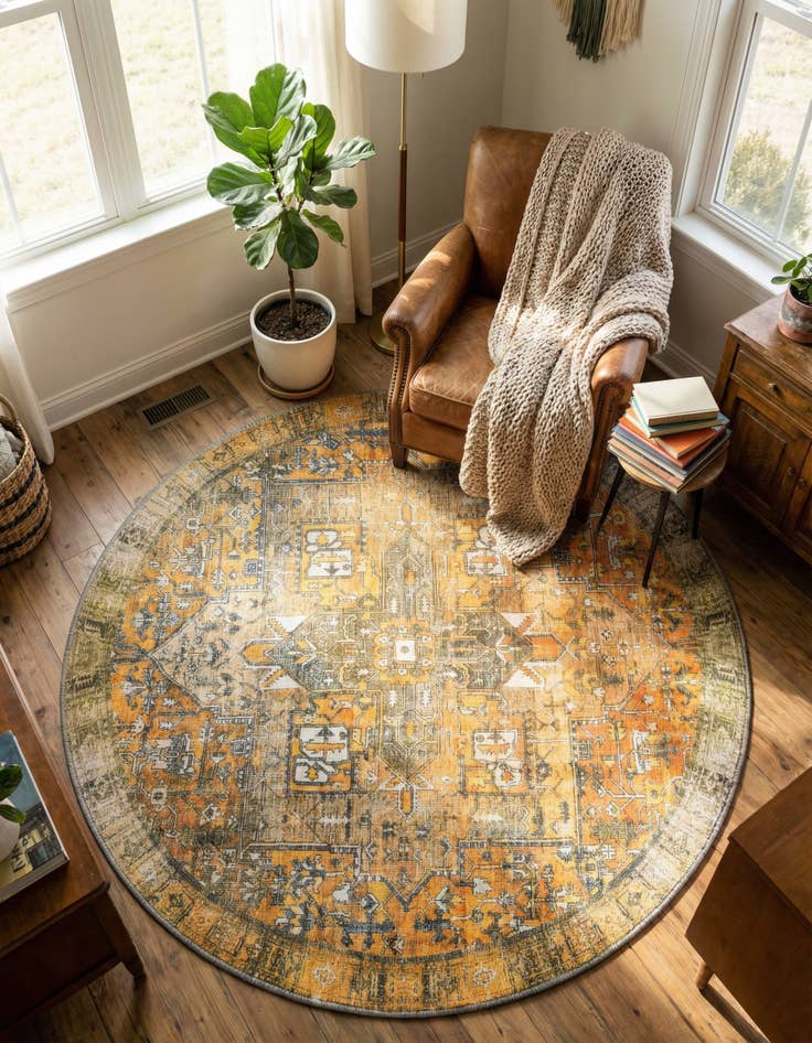 Detail image of  3' 6 x 3' 6 Timeless Round Rug