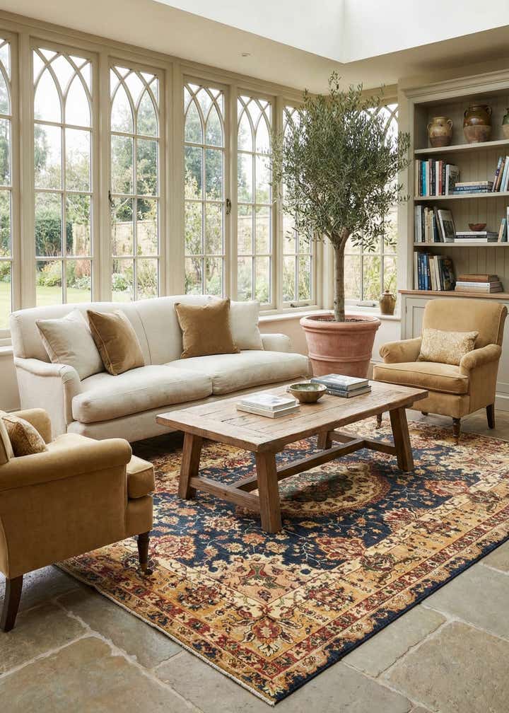 5' 9 x 7' 8 Hand Knotted Ariana Ziegler Rug