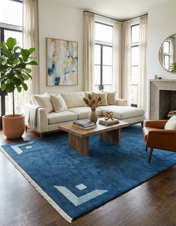 6' 7 x 10' Hand Knotted Nepal Wool Rug