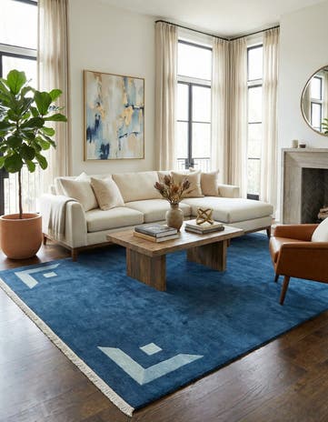 6' 7 x 10' Hand Knotted Nepal Wool Rug