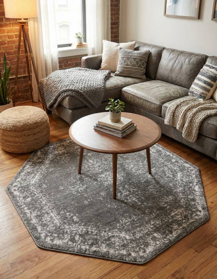 Detail image of  4' x 4' Monte Carlo Octagon Rug