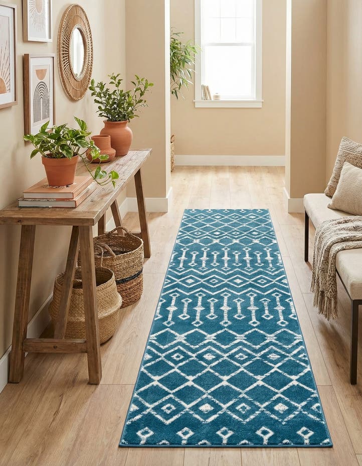 2' 6 x 8' 2 Kasbah Trellis Runner Rug