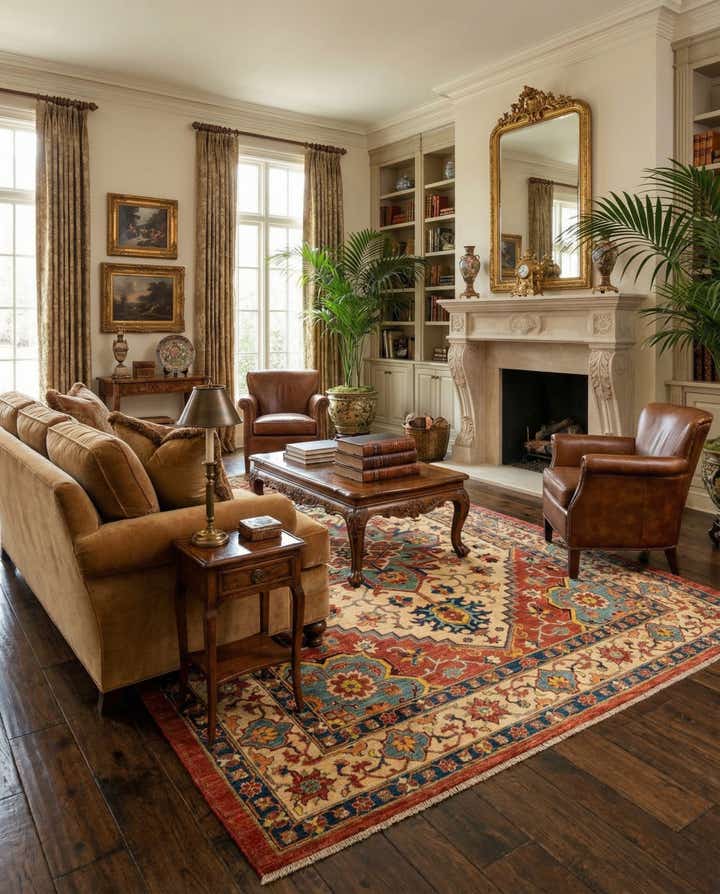 7' 4 x 10' 1 Serapi Wool Rug