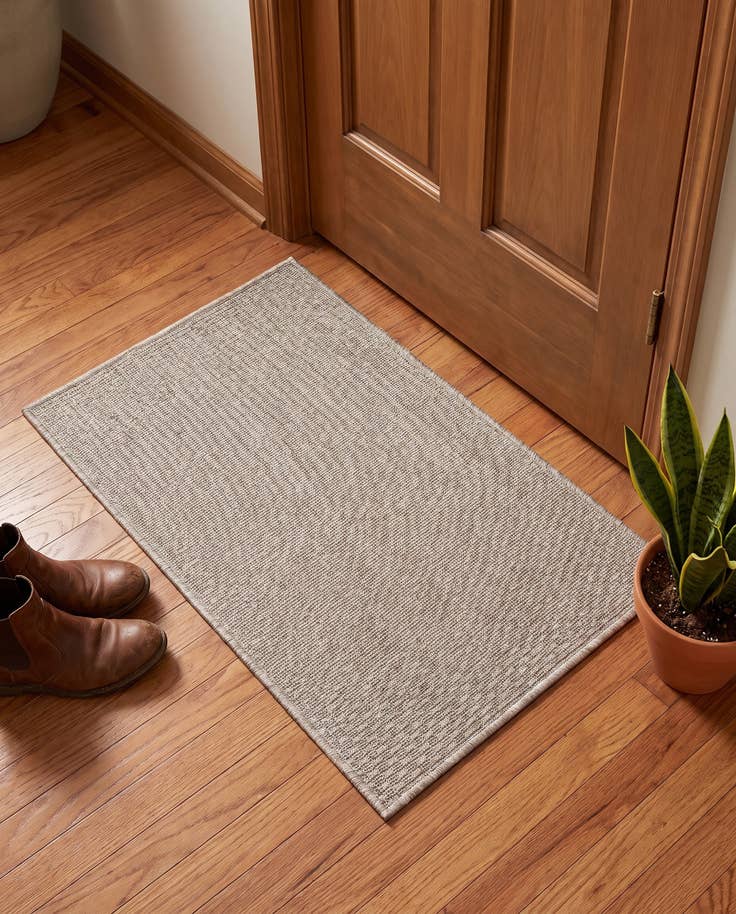 Detail image of 2' x 3' 1 Easy-Clean Solid Indoor / Outdoor Rug