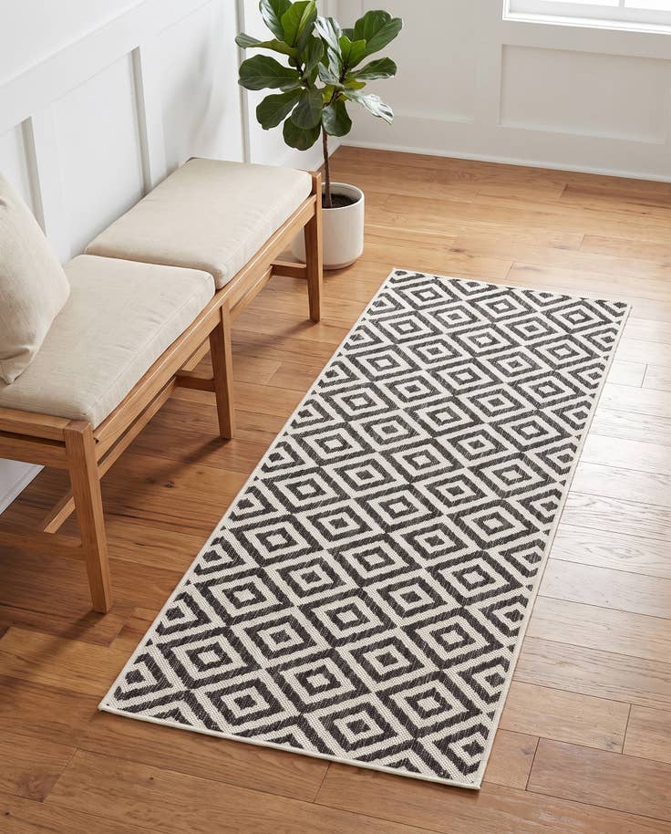 Detail image of 2' x 5' 3 Easy-Clean Jill Zarin Costa Rica Indoor / Outdoor Runner Rug