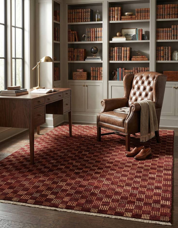 Detail image of 6' 8 x 9' 5  Hand Knotted Darya Rug