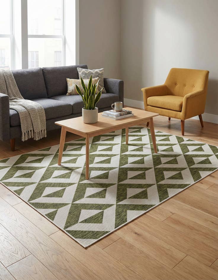 Detail image of 5' 3 x 8'  Washable Jill Zarin Napa Indoor / Outdoor Rug