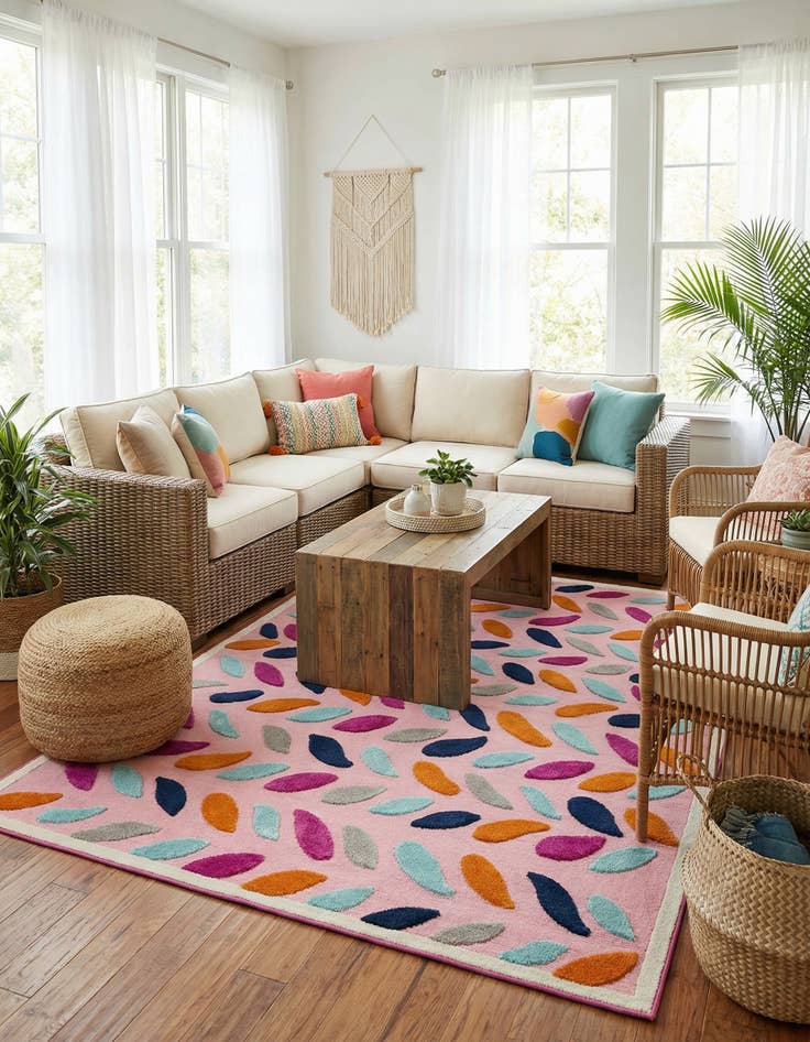 Detail image of  7' x 10'  Washable Aruba Indoor / Outdoor Rug