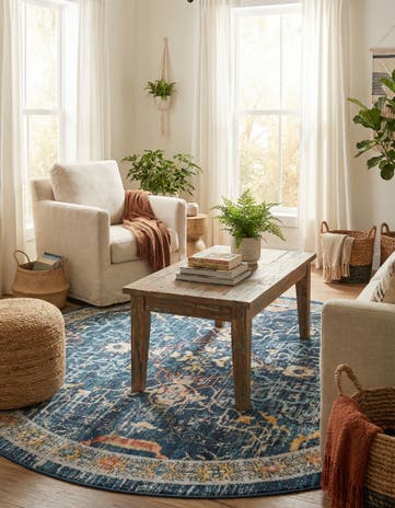 7' x 7' Lola Round Rug
