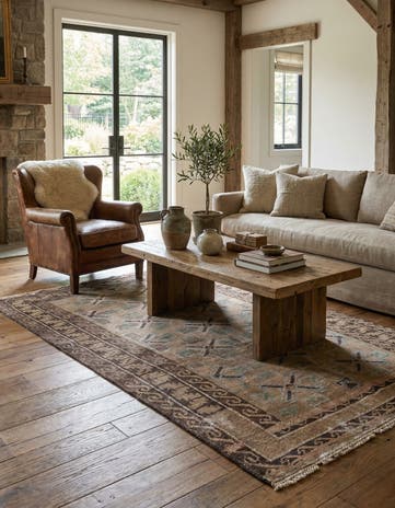 3' 4 x 6' Hand Knotted Ultra Vintage Persian Wool Rug
