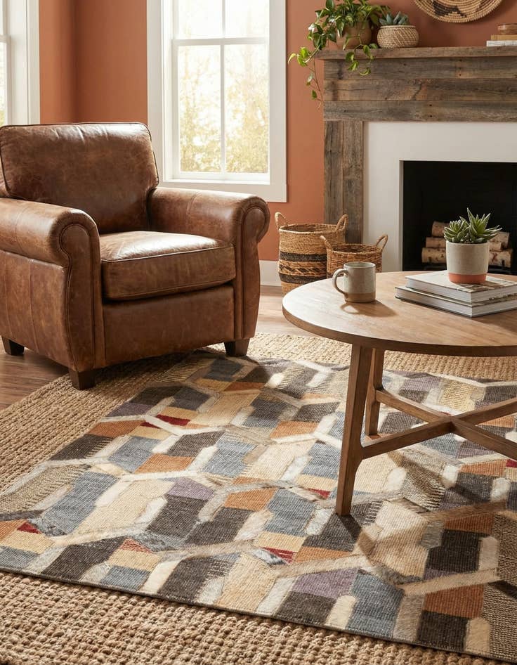 Detail image of  2' 2 x 3' Cowhide Rug