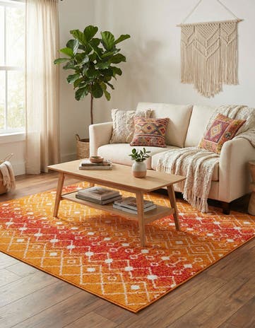 5' 3 x 5' 3 Moroccan Trellis Square Rug