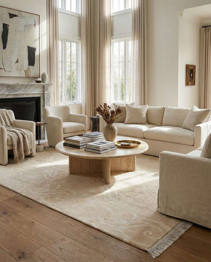 5' 10 x 7' 10 Hand Knotted Darya Wool Rug