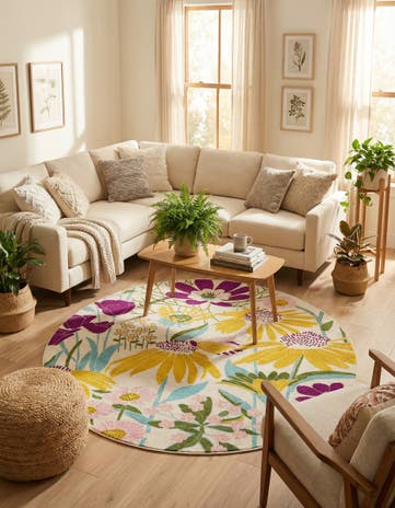 7' 10 x 7' 10 Bloom Round Rug