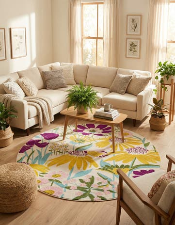 7' 10 x 7' 10 Bloom Round Rug