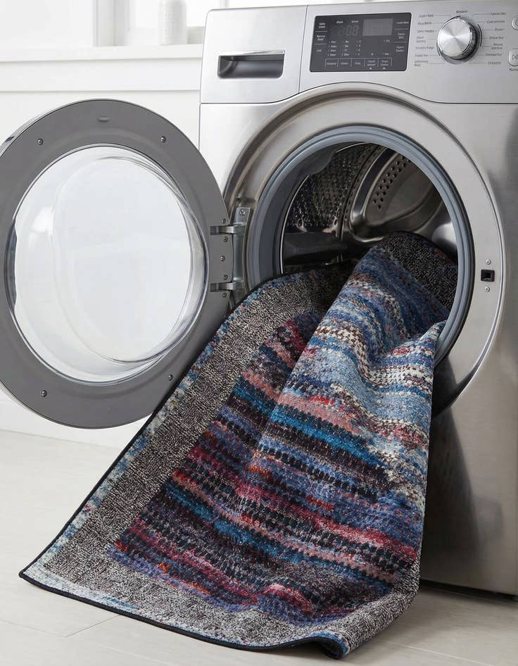 Detail image of 5' x 8'  Washable Modern Indoor / Outdoor Rug