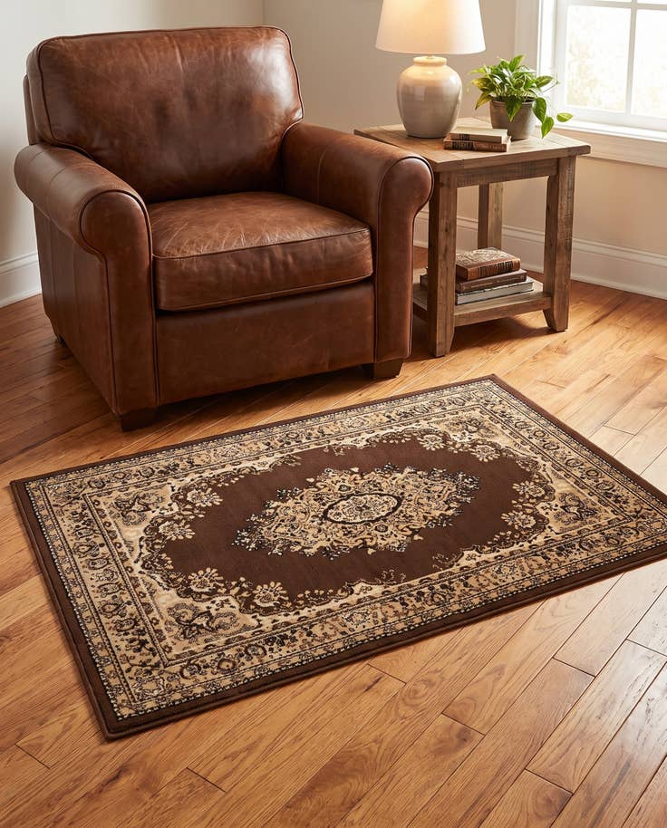 Detail image of 3' x 5' 3 Mashad Design Rug