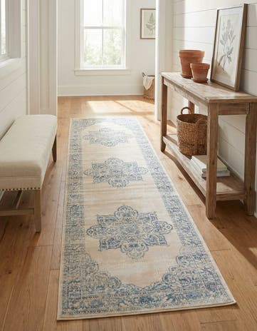 Beige Restoration Runner Rug