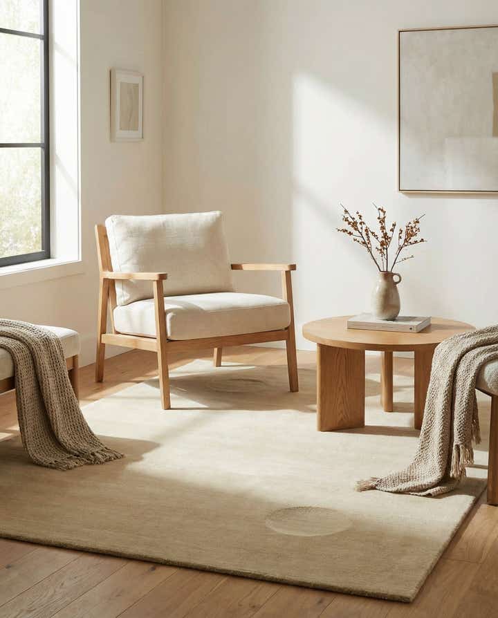 4' 7 x 6' 7 Hand Knotted Nepal Wool Rug