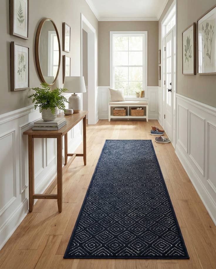 Detail image of 2' 7 x 10' Easy-Clean Sabrina Soto Indoor / Outdoor Runner Rug
