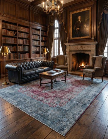 9' 9 x 11' 11 Vintage Royal Wool Rug