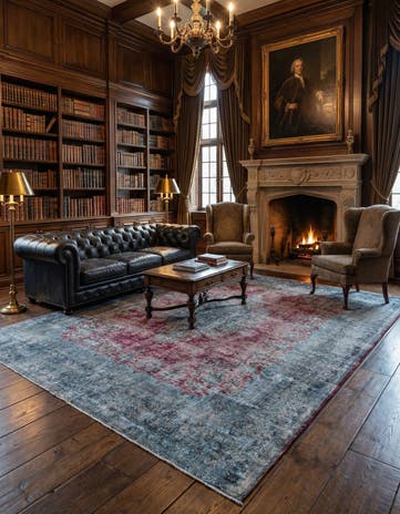9' 9 x 11' 11 Vintage Royal Wool Rug