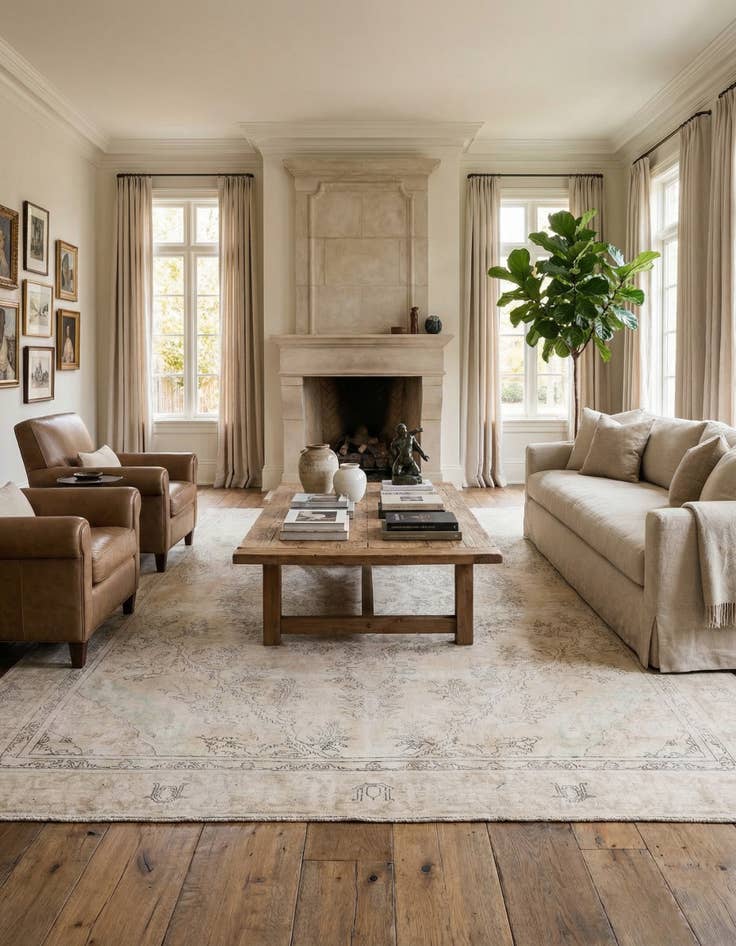 Detail image of  8' 11 x 12' 4  Hand Knotted Ultra Vintage Persian Wool Rug