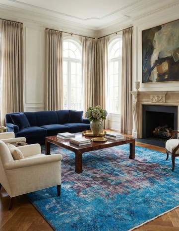9' 7 x 12' 11 Vintage Royal Wool Rug