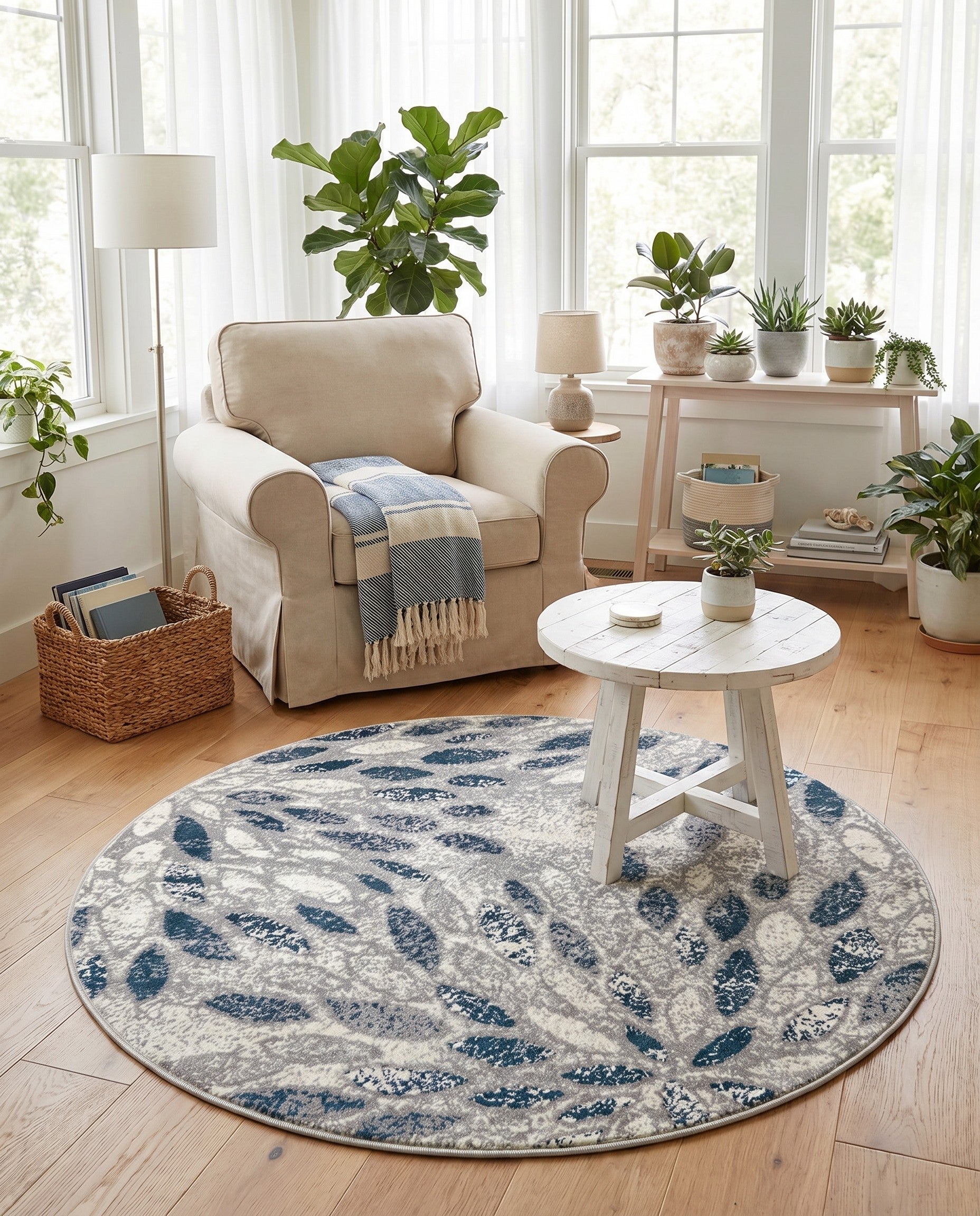 4' x 4' Charleston Round Rug