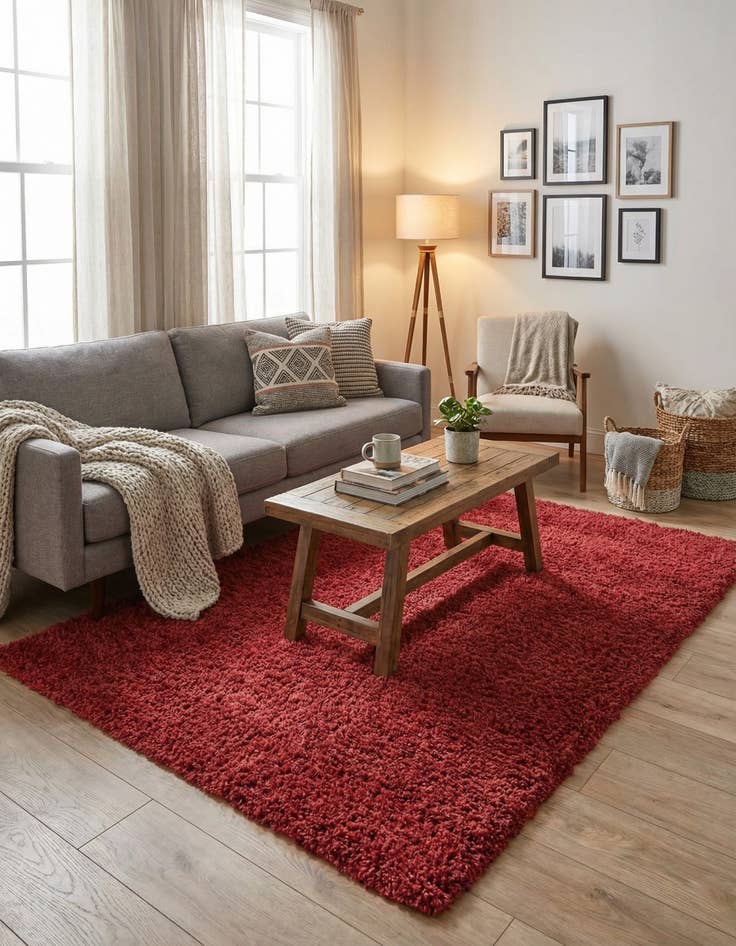 Detail image of  5' 3 x 8' Zermatt Shag Rug