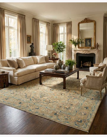 9' 6 x 12' 2 Hand Knotted Ultra Vintage Persian Wool Rug