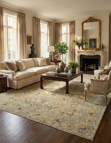 9' 6 x 12' 2 Hand Knotted Ultra Vintage Persian Wool Rug