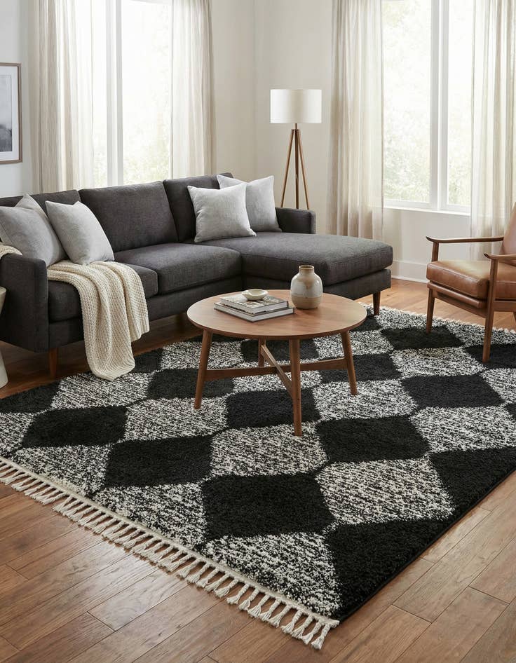 Detail image of  10' x 10' Serenity Shag Square Rug