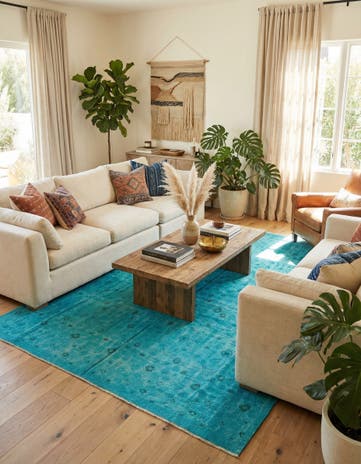 8' 10 x 12' 4 Hand Knotted Darya Wool Rug