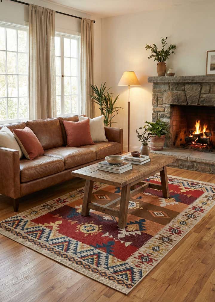 6' x 9' Easy-Clean Baja Indoor / Outdoor Rug