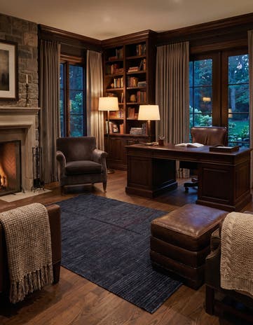 5' 3 x 8' 2 Hand Knotted Darya Wool Rug