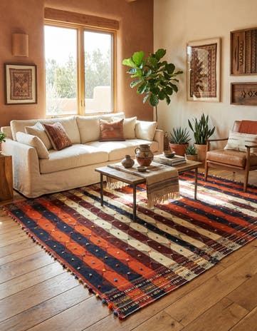 5' 4 x 7' 10 Jajim Wool Rug