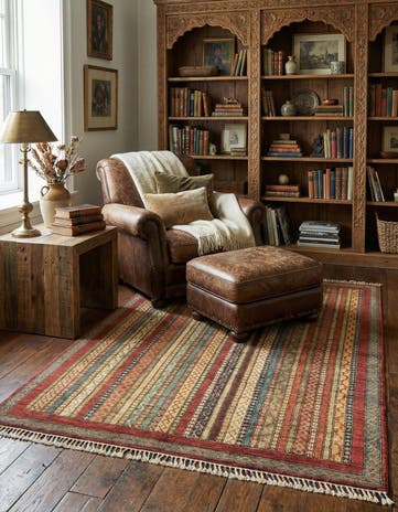 4' 10 x 6' 6 Hand Knotted Ariana Ziegler Rug