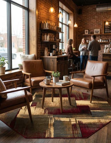 7' 10 x 7' 10 Cafe Octagon Rug