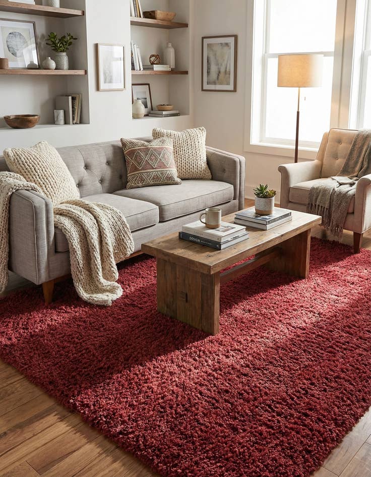 Detail image of 10' x 10' Zermatt Shag Square Rug