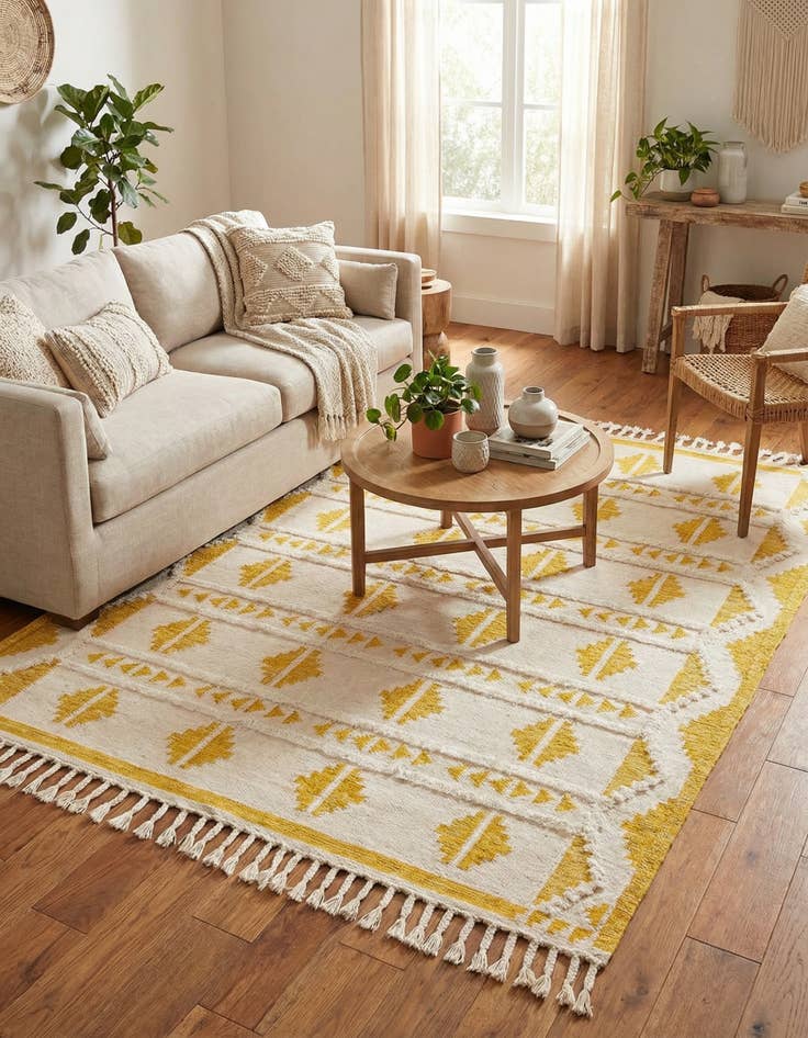 Detail image of  8' x 10'  Hand Woven Arizona Wool Rug