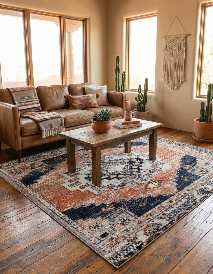 Detail image of 8' x 8' Tucson Square Rug