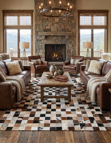 5' x 7' 10 Cowhide Rug
