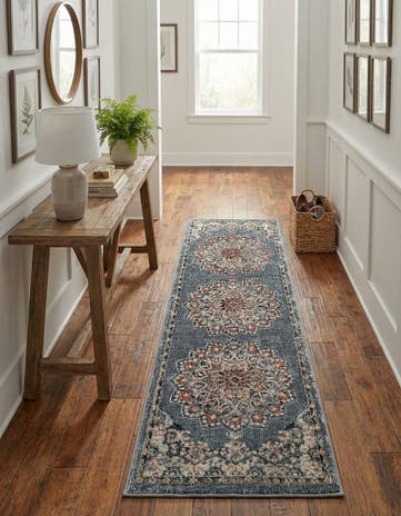 Slate Blue Isabella Runner Rug
