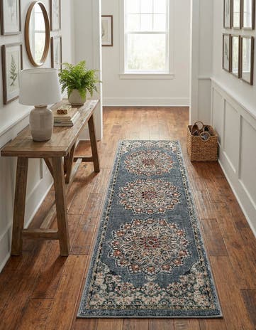 Slate Blue Isabella Runner Rug