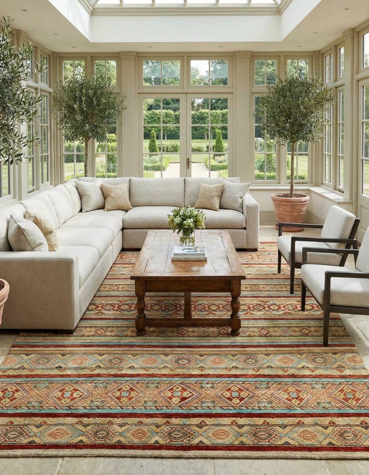 Detail image of  8' 2 x 10' 9  Hand Knotted Ariana Ziegler Rug